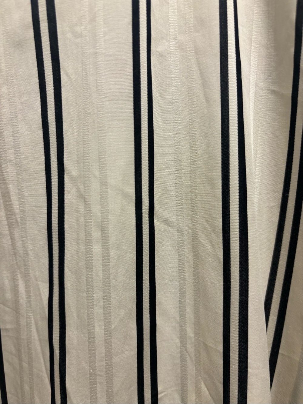 Lauren Ralph Lauren White and Black Striped Midi Shirt Dress - Picture 8 of 8